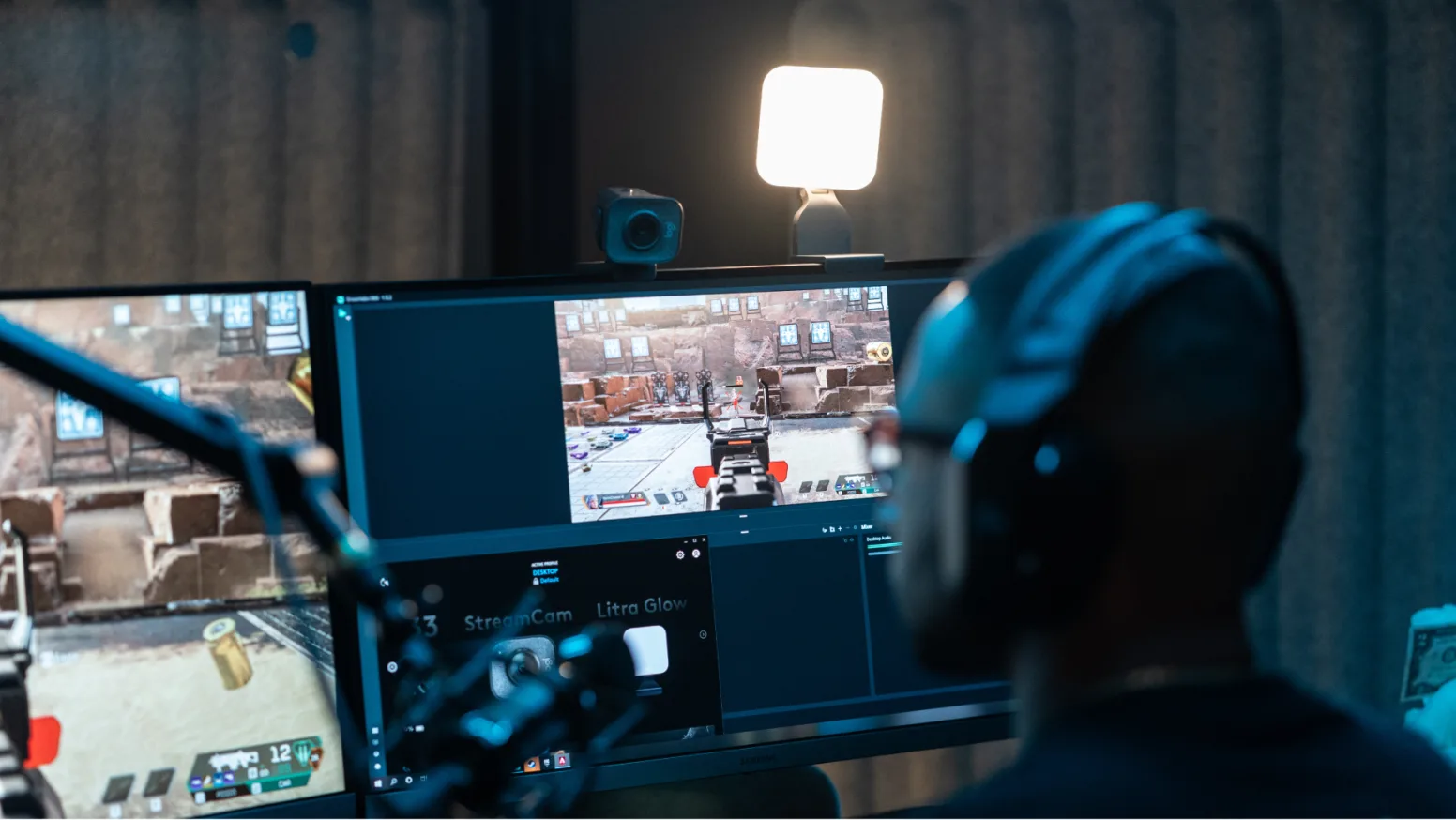 litra glow logitech streaming lighting